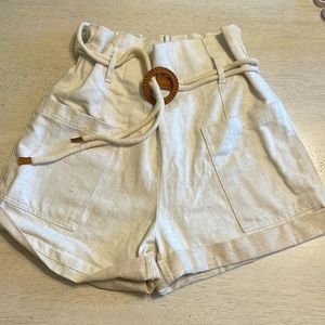 Zara paperbag high waisted shorts